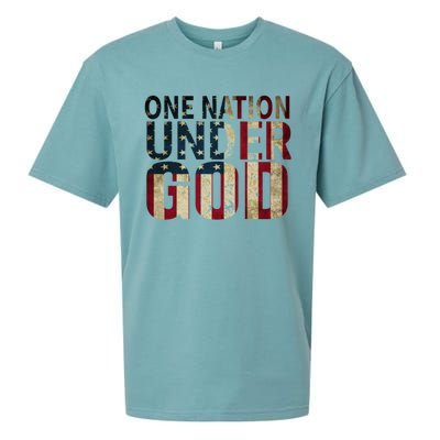 One Nation Under God Gift Sueded Cloud Jersey T-Shirt