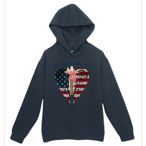 One Nation Under God Flag 4th Of July Patriotic Christian Urban Pullover Hoodie