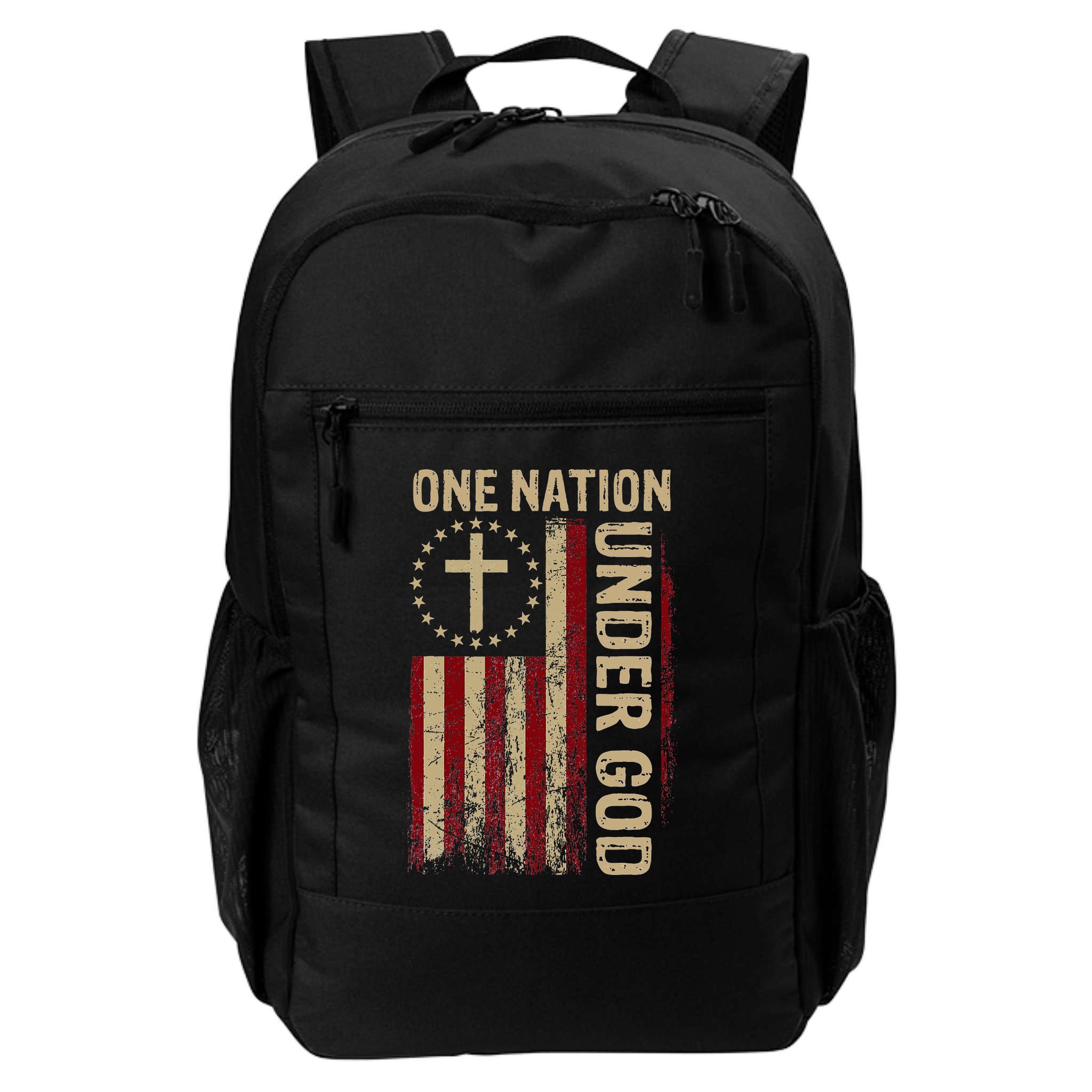 One Nation Under God Flag 4th Of July Patriotic Backpack