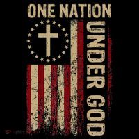 One Nation Under God Flag 4th Of July Patriotic Bucket Hat