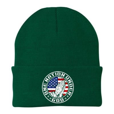 One Nation Under God 4th Of July Independence Day Prayer Gift Knit Cap Winter Beanie