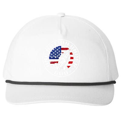 One Nation Under God 4th Of July Independence Day Prayer Gift Snapback Five-Panel Rope Hat