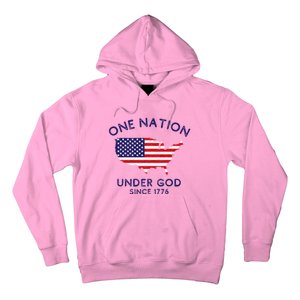 One Nation Under God Since 1776 Patriotic American July 4th Hoodie