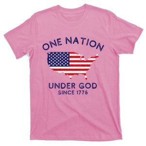 One Nation Under God Since 1776 Patriotic American July 4th T-Shirt