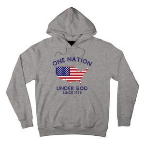 One Nation Under God Since 1776 Patriotic American July 4th Tall Hoodie