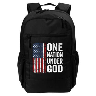 One Nation Under God Patriotic Christian Usa Flag Backpack