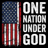 One Nation Under God Patriotic Christian Usa Flag 16 in Basic Backpack