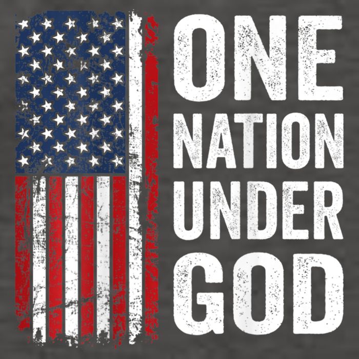 One Nation Under God Patriotic Christian Usa Flag Vector Backpack