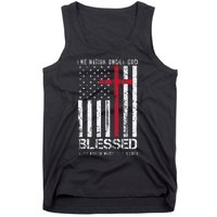 One Nation Under God American Flag Patriotic Christian Tank Top