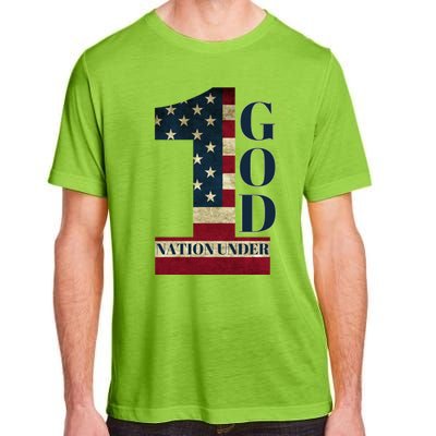 One Nation Under God Patriotic Gift Adult ChromaSoft Performance T-Shirt