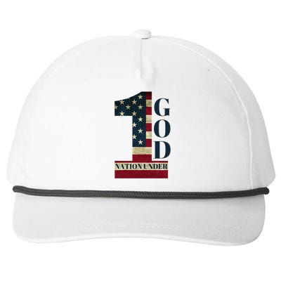 One Nation Under God Patriotic Gift Snapback Five-Panel Rope Hat