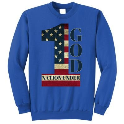 One Nation Under God Patriotic Gift Sweatshirt