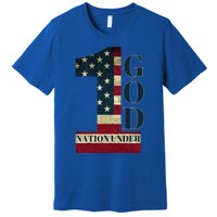 One Nation Under God Patriotic Gift Premium T-Shirt