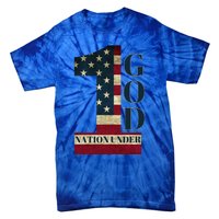 One Nation Under God Patriotic Gift Tie-Dye T-Shirt