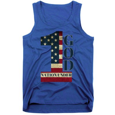 One Nation Under God Patriotic Gift Tank Top