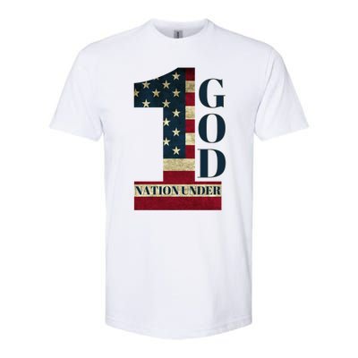 One Nation Under God Patriotic Gift Softstyle CVC T-Shirt