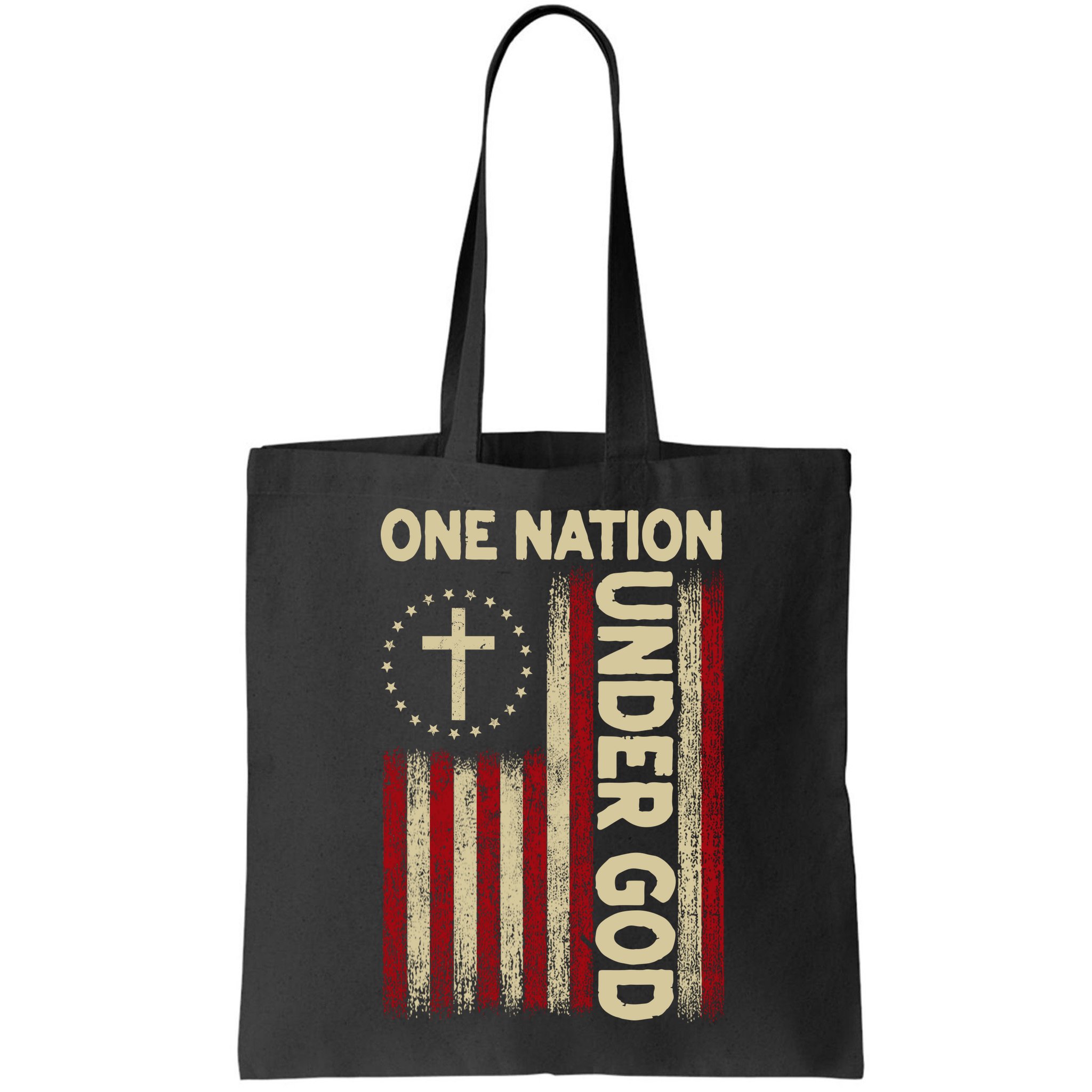 One Nation Under God Flag 4th Of July Patriotic Christian  Bag