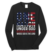 One Nation Under God Blessed Is The Nation Whose God Long Sleeve Shirt