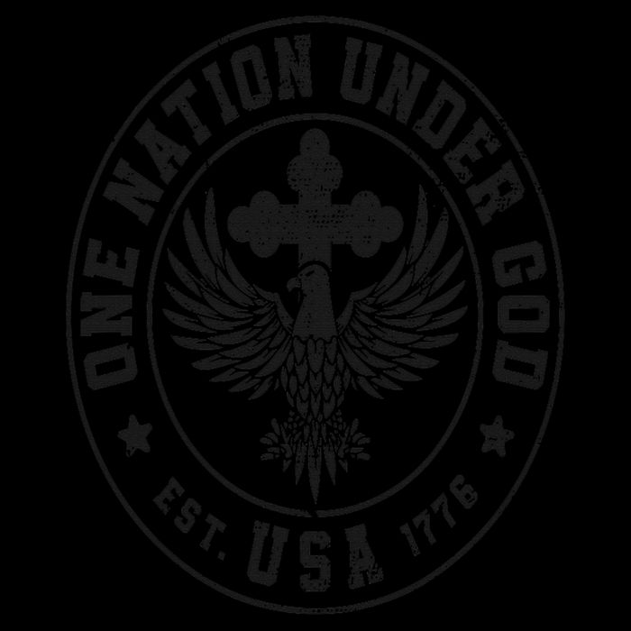 One Nation Under God USA Christian Cross Bald Eagle Graphic 16 in Basic Backpack