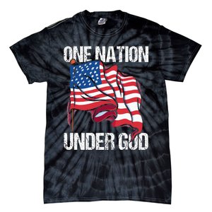 One Nation Under God American Usa Us America Patriotic Us Tie-Dye T-Shirt