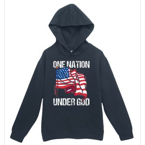 One Nation Under God American Usa Us America Patriotic Us Urban Pullover Hoodie