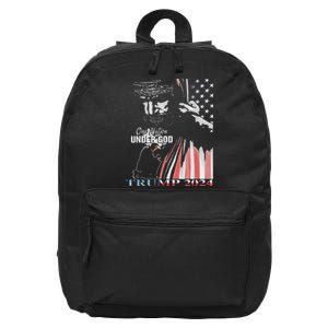 One Nation Under God Trump 2024 God American Flag 16 in Basic Backpack