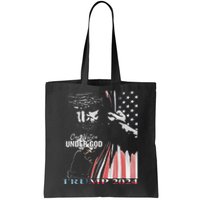 One Nation Under God Trump 2024 God American Flag Tote Bag