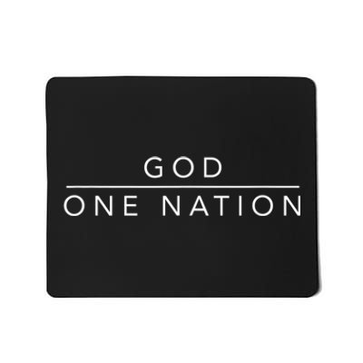 One Nation Under God Line Art Patriotic Christian Mousepad