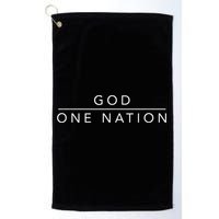 One Nation Under God Line Art Patriotic Christian Golf Towel