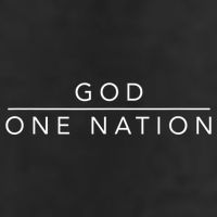 One Nation Under God Line Art Patriotic Christian Golf Towel