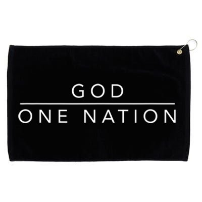 One Nation Under God Line Art Patriotic Christian Grommeted Golf Towel