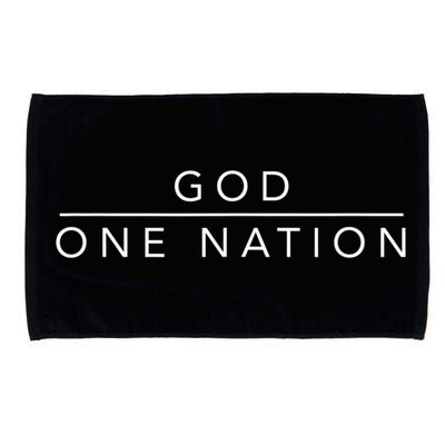 One Nation Under God Line Art Patriotic Christian Microfiber Hand Towel