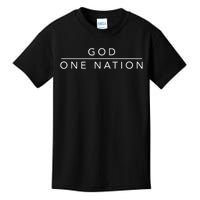 One Nation Under God Line Art Patriotic Christian Kids T-Shirt