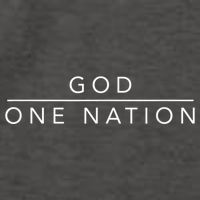 One Nation Under God Line Art Patriotic Christian Vector Backpack