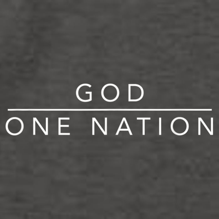One Nation Under God Line Art Patriotic Christian Vector Backpack