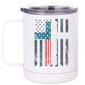 One Nation Under God Usa Cross Flag Christian Cute Gift 12 oz Stainless Steel Tumbler Cup