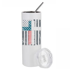 One Nation Under God Usa Cross Flag Christian Cute Gift Stainless Steel Tumbler