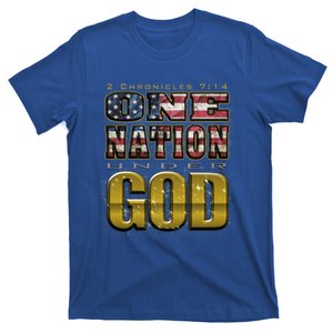 One Nation Under God Gift 2 Chronicles 7:14 Gift T-Shirt