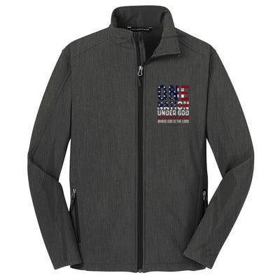 One Nation Under God Blessed Is The Nation Whose God Core Soft Shell Jacket