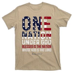 One Nation Under God Blessed Is The Nation Whose God T-Shirt