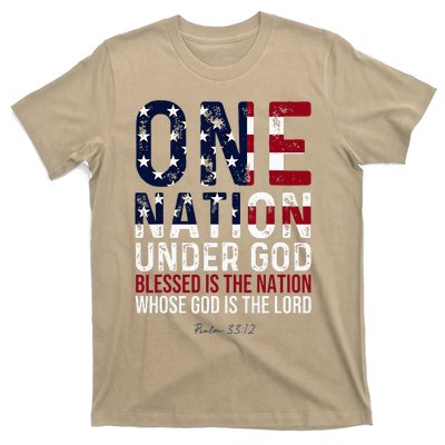 One Nation Under God Blessed Is The Nation Whose God T-Shirt