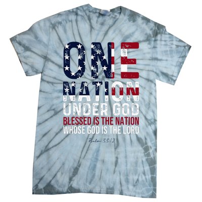 One Nation Under God Blessed Is The Nation Whose God Tie-Dye T-Shirt