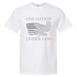 One Nation Under God American Patriots Funny Gift Garment-Dyed Heavyweight T-Shirt