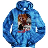 One Nation Under God President Trump 2024 America Christian Tie Dye Hoodie