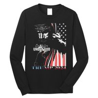 One Nation Under God Trump 2024 God American Flag Long Sleeve Shirt