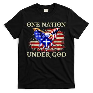 One Nation Under God Patriotic Usa Christian T-Shirt