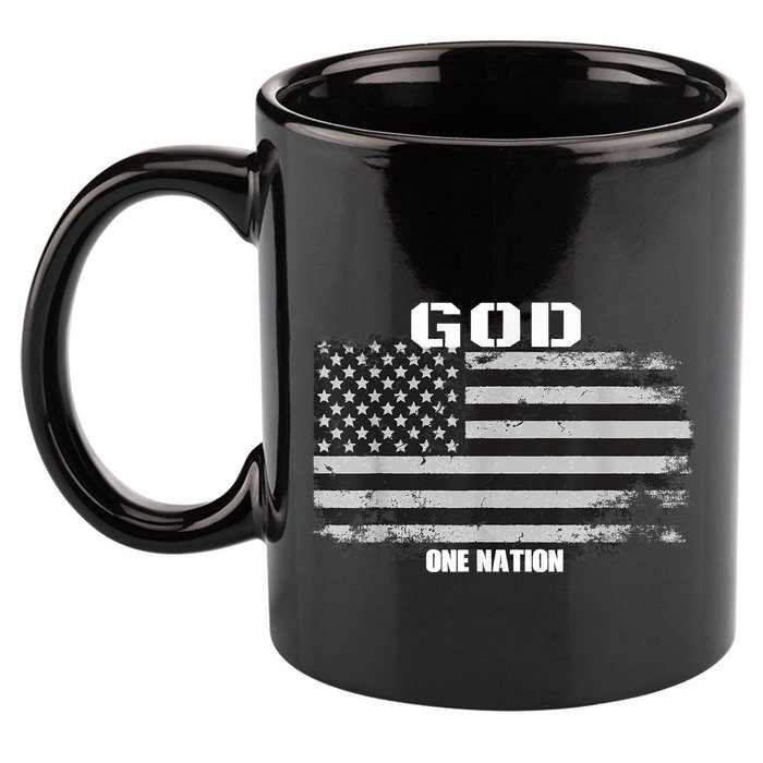 One Nation Under God 11oz C Handle Ceramic Mug