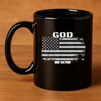 One Nation Under God 11oz C Handle Ceramic Mug