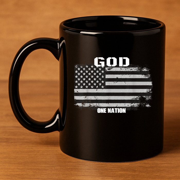 One Nation Under God 11oz C Handle Ceramic Mug