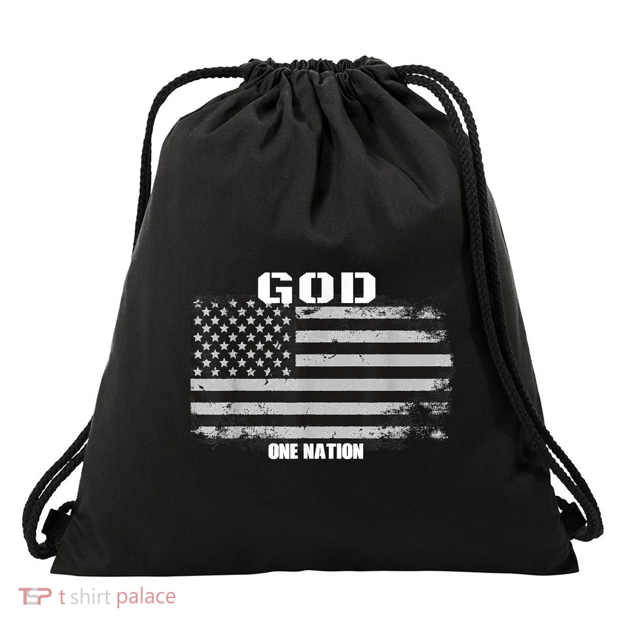 One Nation Under God Drawstring Bag